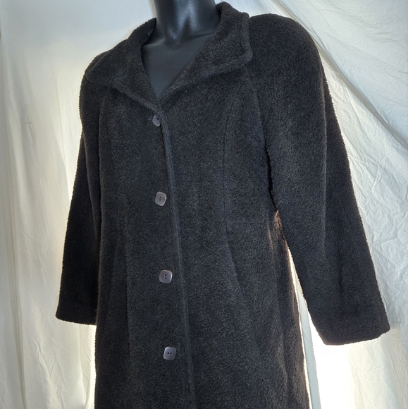 Chocolate Sachi Alpaca Suri Wool Coat EUC - Picture 9 of 15